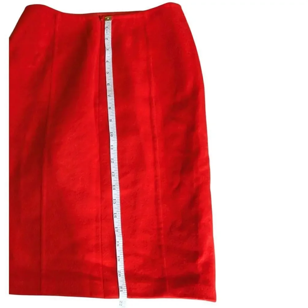 Carolina Herrera Wool Pencil Skirt Size 6